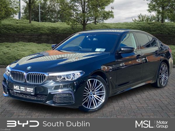 BMW 5-Series Saloon, Petrol Plug-in Hybrid, 2019, Black