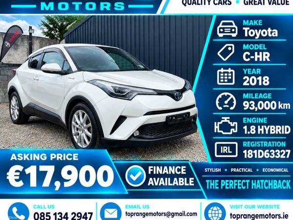Toyota C-HR SUV, Petrol Hybrid, 2018, White