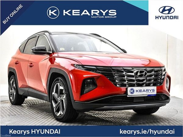 Hyundai Tucson SUV, Petrol Hybrid, 2021, Red