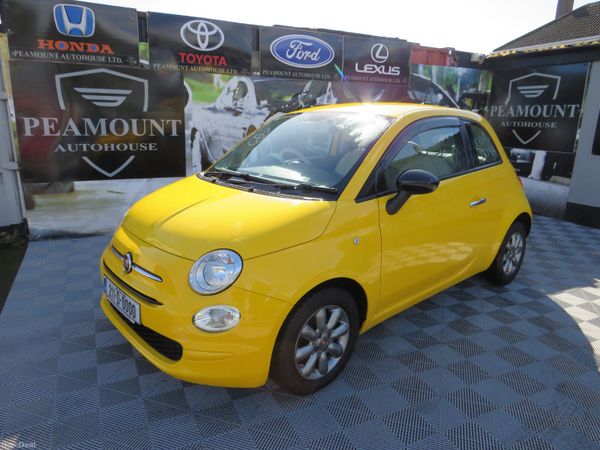 Fiat 500 Hatchback, Petrol, 2021, Yellow