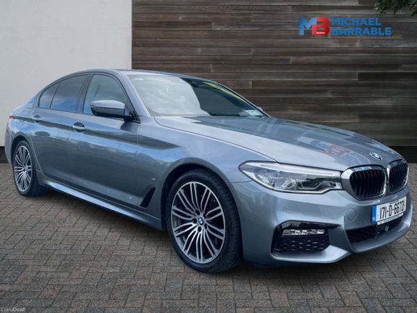 BMW 5-Series Saloon, Petrol Hybrid, 2017, Grey