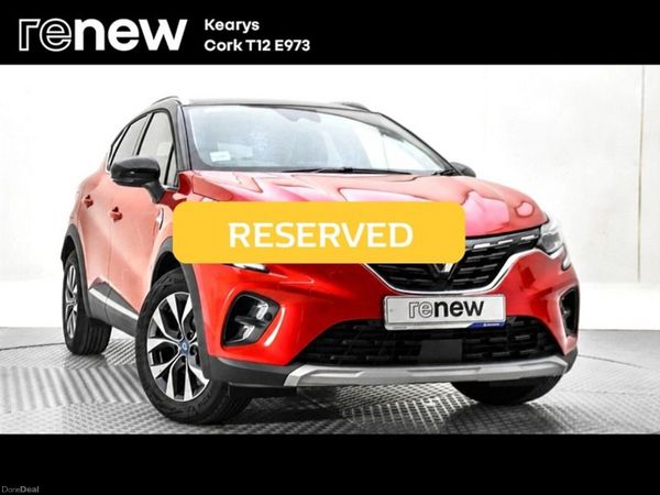 Renault Captur SUV, Petrol Plug-in Hybrid, 2021, Red
