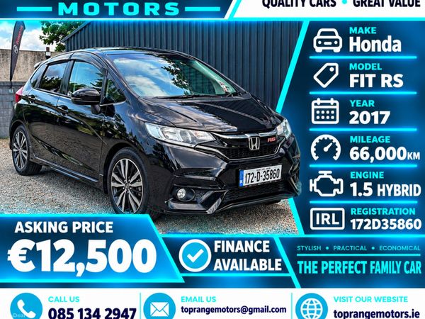 Honda Fit Hatchback, Petrol Hybrid, 2017, Black