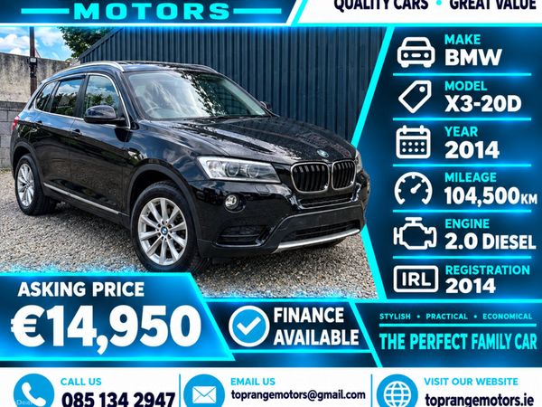 BMW X3 SUV, Diesel, 2014, Black