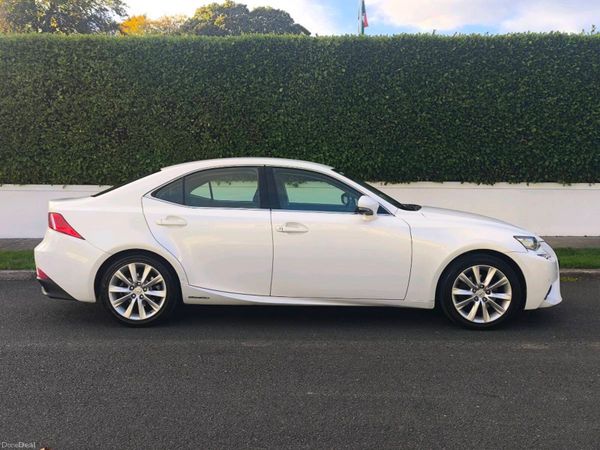 Lexus IS Saloon, Petrol Hybrid, 2015, White