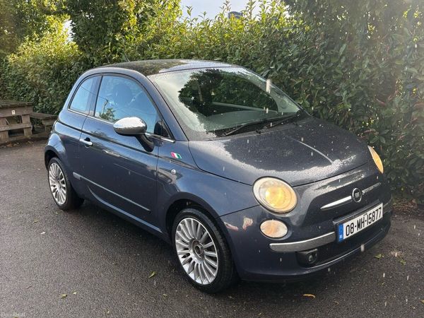 Fiat 500 Hatchback, Petrol, 2008, Blue