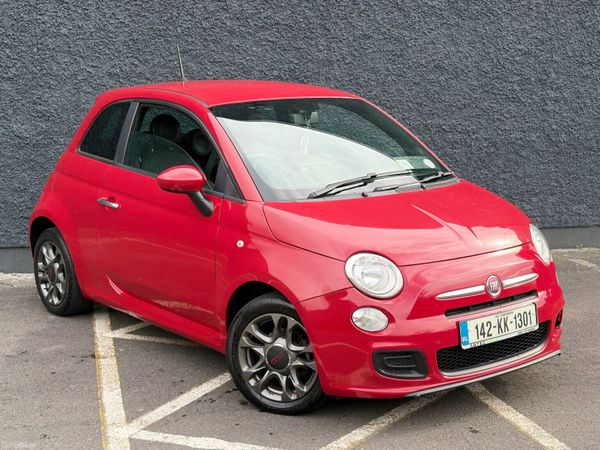 Fiat 500 Hatchback, Petrol, 2014, Red