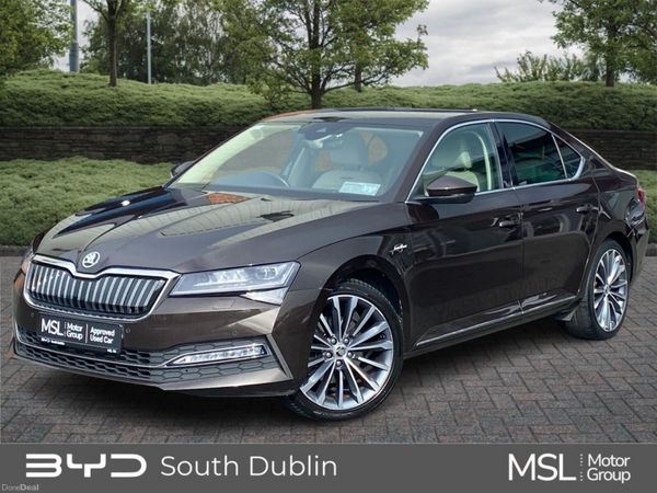 Skoda Superb Saloon, Petrol Plug-in Hybrid, 2020, Brown