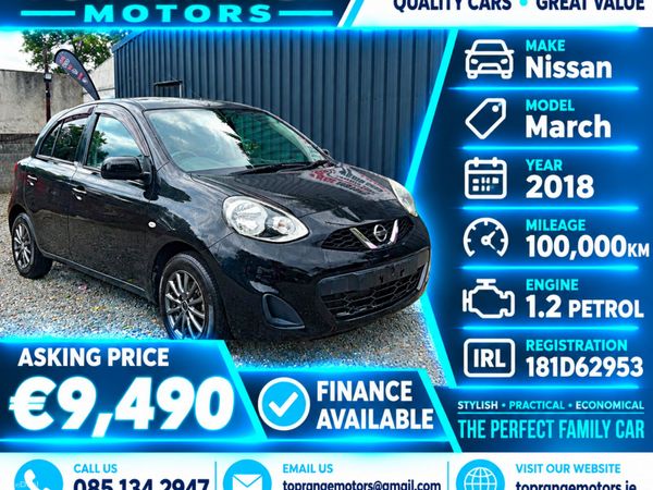 Nissan March Hatchback, Petrol, 2018, Brown