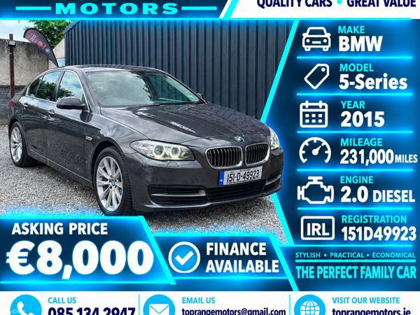 BMW 5-Series Saloon, Diesel, 2015, Grey