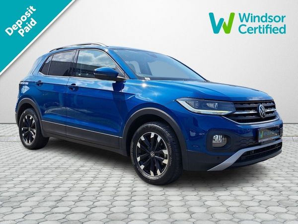 Volkswagen T-Cross SUV, Petrol, 2021, Blue