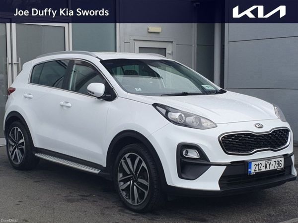Kia Sportage SUV, Diesel Hybrid, 2021, White