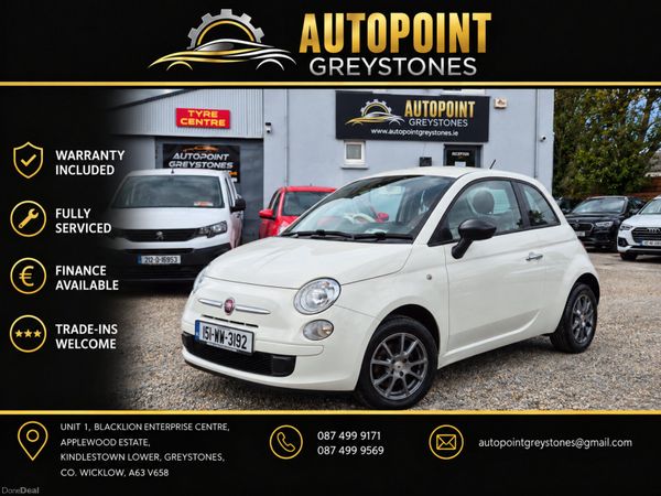 Fiat 500 Hatchback, Petrol, 2015, White