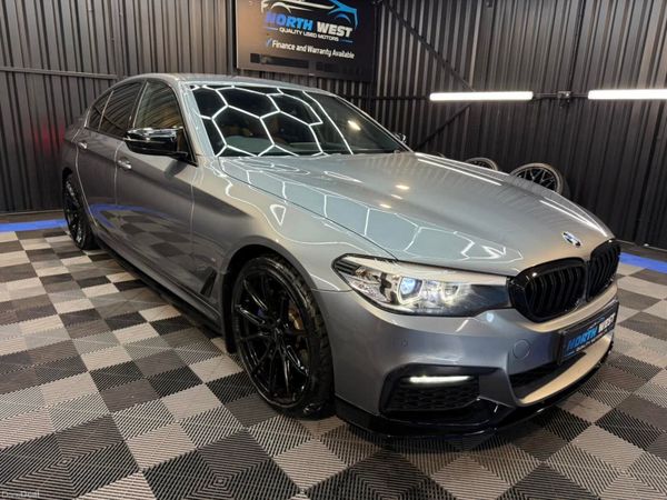 BMW 5-Series Saloon, Petrol Hybrid, 2018, Blue