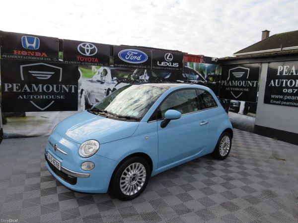 Fiat 500 Hatchback, Petrol, 2014, Blue