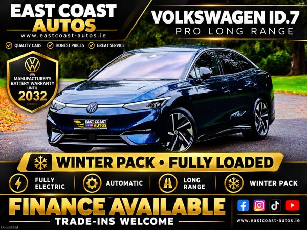 Volkswagen ID.7 Hatchback, Electric, 2024, Blue