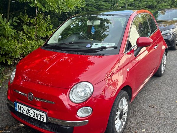 Fiat 500 Hatchback, Petrol, 2014, Red