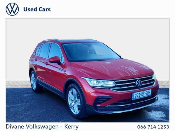 Volkswagen Tiguan SUV, Diesel, 2022, Red