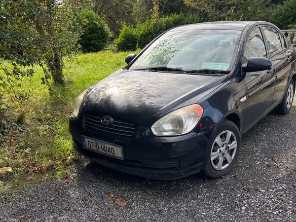 Hyundai Accent Saloon, Petrol, 2007, Black