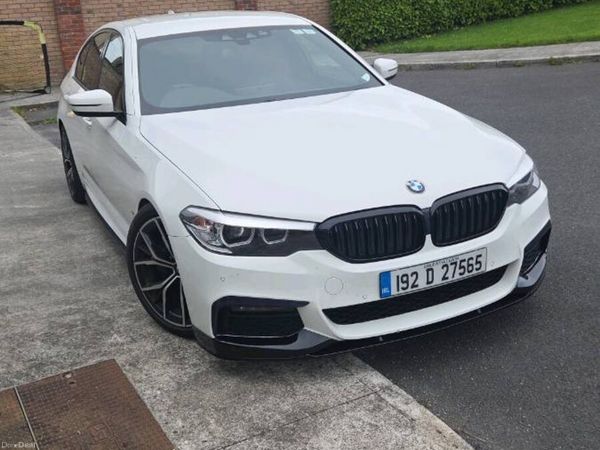 BMW 5-Series Saloon, Petrol Plug-in Hybrid, 2019, White