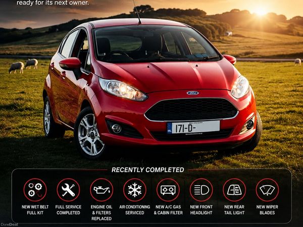Ford Fiesta Hatchback, Petrol, 2017, Red