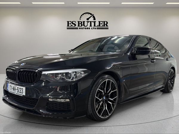 BMW 5-Series Saloon, Petrol Plug-in Hybrid, 2017, Black