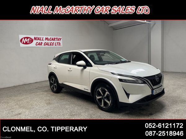 Nissan Qashqai SUV, Petrol Hybrid, 2023, White