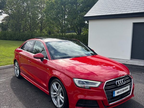 Audi A3 Saloon, Petrol, 2018, Red