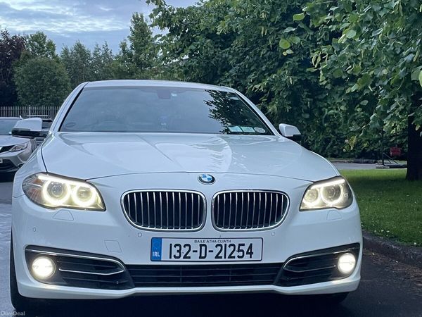BMW 5-Series Saloon, Diesel, 2013, White