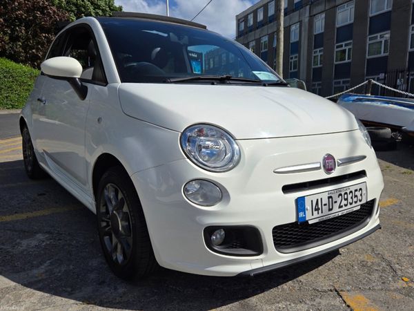 Fiat 500C Convertible, Petrol, 2014, White