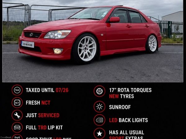 Lexus IS Saloon, Petrol, 2002, Red