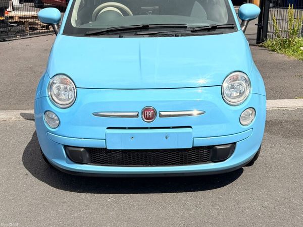 Fiat 500 Hatchback, Petrol, 2015, Blue