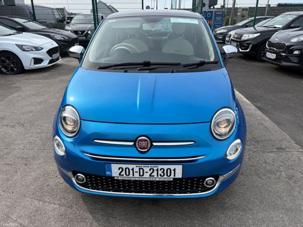 Fiat 500 Hatchback, Petrol, 2020, Blue
