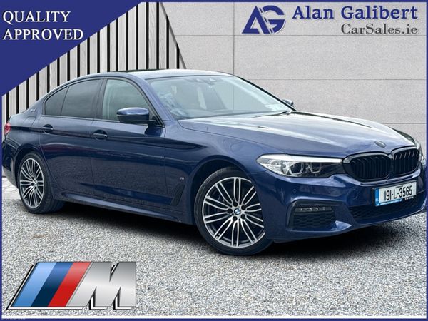 BMW 5-Series Saloon, Petrol Plug-in Hybrid, 2019, Blue