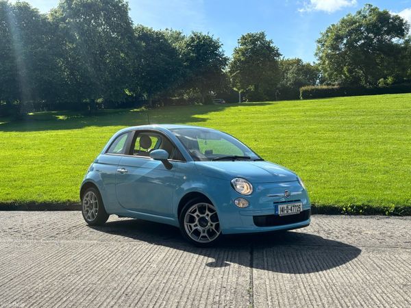 Fiat 500 Hatchback, Petrol, 2014, Blue
