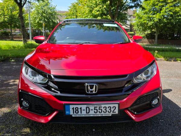 Honda Civic Hatchback, Petrol, 2018, Red