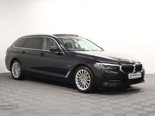 BMW 5-Series Estate, Petrol Hybrid, 2023, Black
