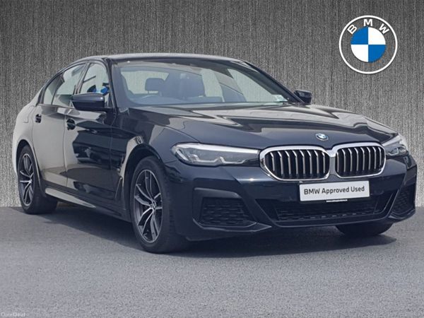 BMW 5-Series Saloon, Petrol Plug-in Hybrid, 2021, Black