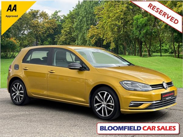 Volkswagen Golf Hatchback, Petrol, 2019, Gold
