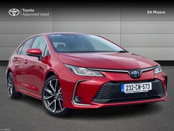 Toyota Corolla Saloon, Petrol Hybrid, 2023, Red