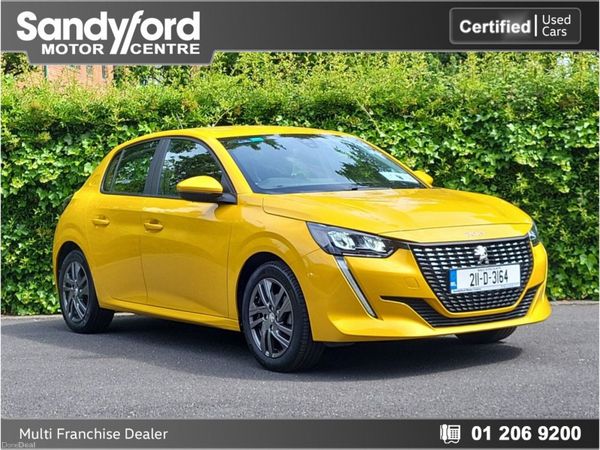 Peugeot 208 Hatchback, Petrol, 2021, Yellow