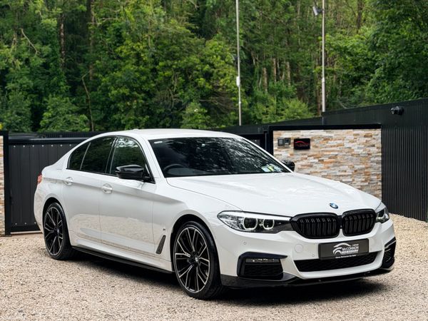 BMW 5-Series Saloon, Petrol Plug-in Hybrid, 2019, White