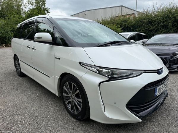 Toyota Estima MPV, Petrol Hybrid, 2016, White
