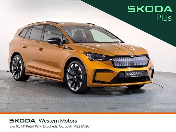 Skoda Enyaq Estate, Electric, 2024, Orange