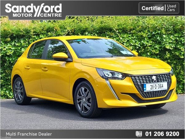 Peugeot 208 Hatchback, Petrol, 2021, Yellow