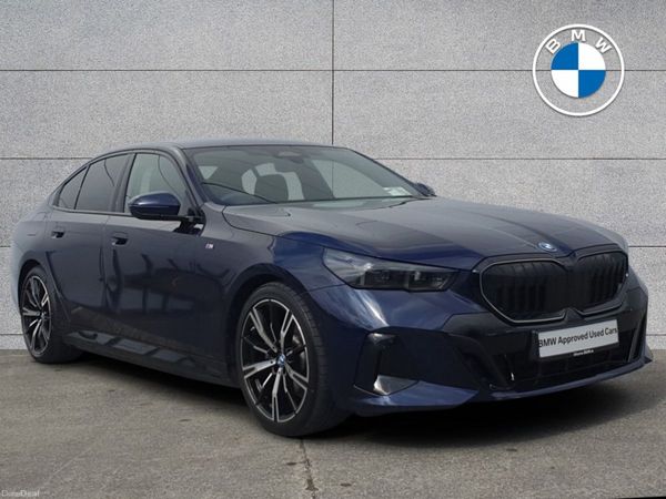 BMW 5-Series Saloon, Petrol Plug-in Hybrid, 2024, Blue