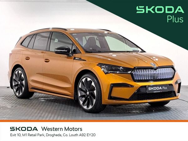 Skoda Enyaq Estate, Electric, 2024, Orange