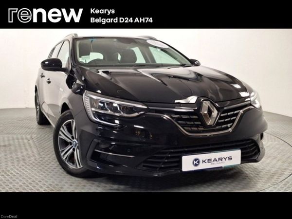 Renault Megane Estate, Petrol Plug-in Hybrid, 2021, Black
