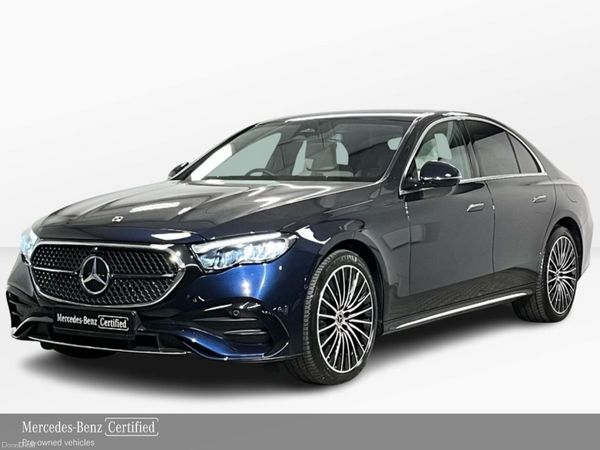 Mercedes-Benz E-Class Saloon, Diesel Plug-in Hybrid, 2024, Blue