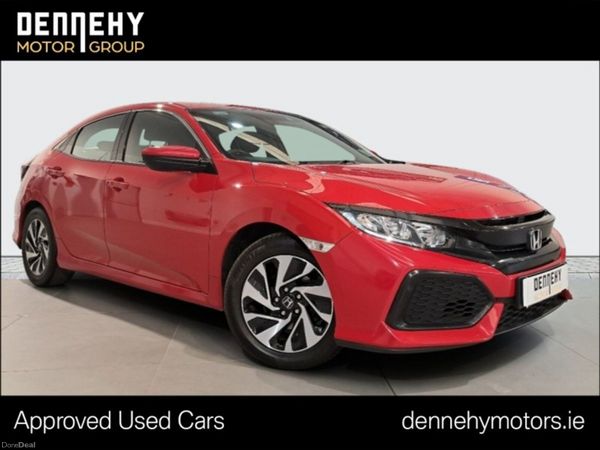 Honda Civic Saloon, Petrol, 2018, Red
